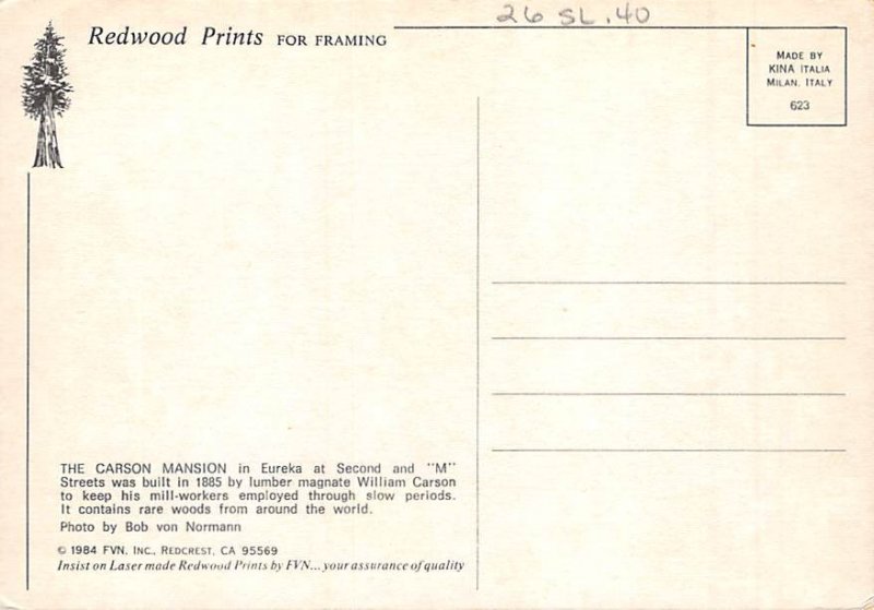 The Carson Mansion, Eureka 