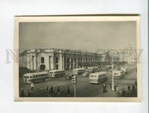 473336 1953 Leningrad Nevsky prospect trolleybuses buses Gostiny Dvor ed. 25000