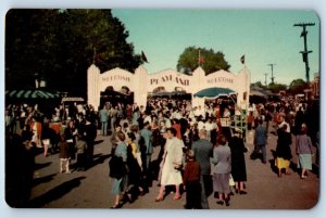 1960 Ottawa Canada Postcard Central Exhibition Scene World Largest Midways Crowd