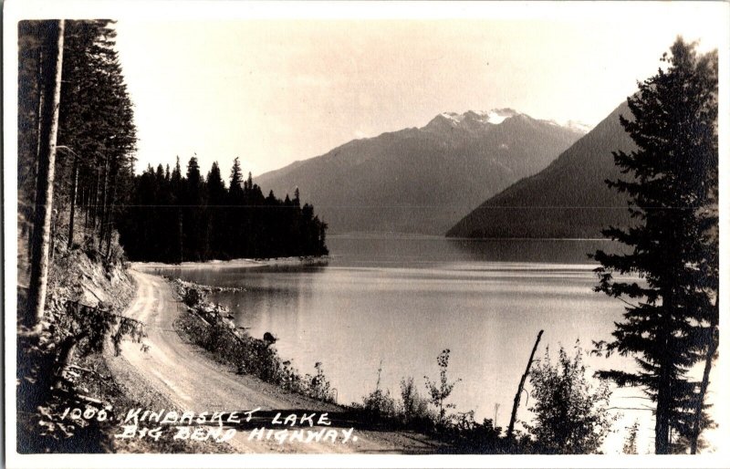 RPPC, Kinbasket Lake, Big Bend Highway British Columbia Vintage Postcard M58