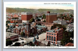 JH2/ Huntington West Virginia Postcard c1910 Birdseye View Stores 109