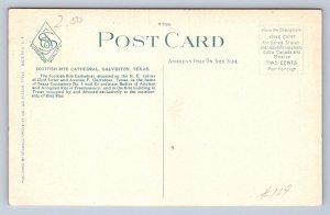K1/ Galveston Texas Postcard c1910 Scottish Rite Cathedral  274
