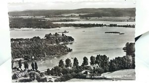 Vintage German Rp Postcard Der Schöne See Bei Haltern i Westfalia 1950s Rppc