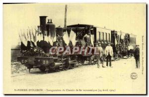 COPY St Pierre D & # 39Oleron Inauguration of Railway Train Economic April 24...