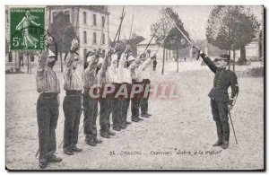 Militaria - Dragons - Sabers Main - Exercise - sword Old Postcard