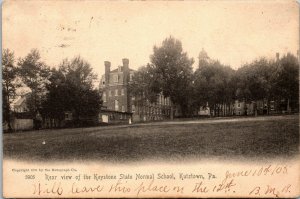 Vtg 1905 Rear View of the Keystone State Normal School Kutztown PA Postcard