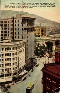 Mills Building Pioneer Plaza El Paso Texas Postcard DB