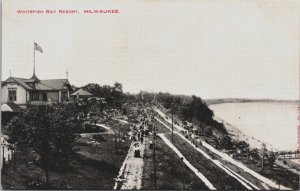Milwaukee Whitefish Bay Resort Wisconsin Vintage Postcard C131