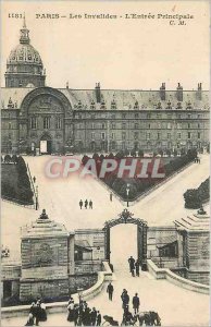 Postcard Old Paris Les Invalides Main Entree