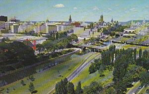 Rideau Canal With New Parkway Drive Ottawa Ontario Canada