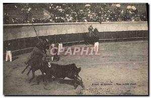 Old Postcard Bullfight Bullfight Arenes de Beziers Good picnic TOP