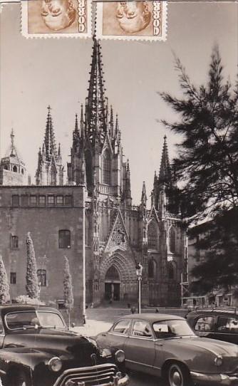 Spain Barcelona The Cathedral 1956 Real Photo