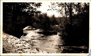 Real Photo Postcard Water View near Armstrong Creek, Wisconsin