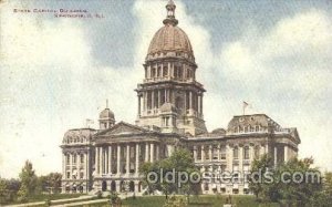 Springfield, ILL., Illinois, USA State Capitol Unused indentation near left e...