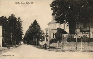 CPA POIX - Route d'ABBEVILLE (120917)