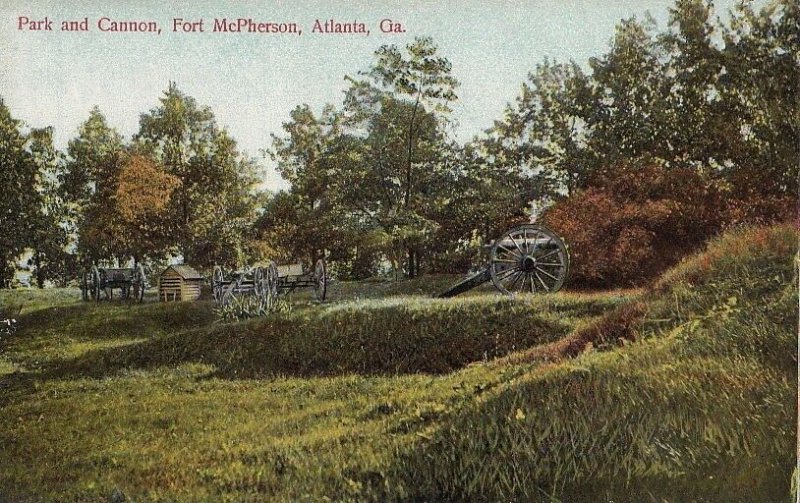 Postcard Park and Cannon Fort McPherson Atlanta GA Georgia