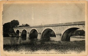 CPA Env. d'ESBLY - Pont du chemin de fer sur la MARNE (292879)