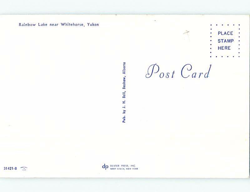 Unused Pre-1980 LAKE SCENE Whitehorse Yukon Territory YT F3201