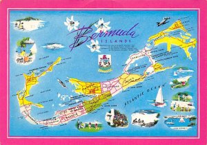 Map of Bermuda Bermuda Island Unused 