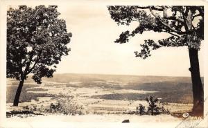 Monteagle Tennessee~Eagle Cliff View of Town & Farm Fields~1948 RPPC-Postcard