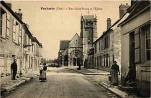 CPA AK VERBERIE - Rue St-PIERRE et l'Église (259599)