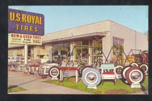 MEMPHIS TENNESSEE ABCO TIRE STORE VINTAGE ADVERTISING POSTCARD TIRES