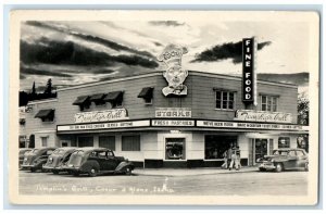 c1950's Templin's Grill Restaurant View Coeur d'Alene ID RPPC Photo Postcard