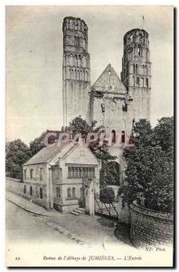 Old Postcard Jumieges Abbey Jumieges Old L & # 39entree