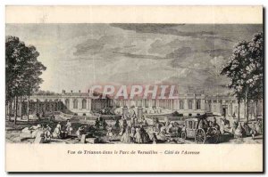 Palace of Versailles Old Postcard View of Trianon in the park of Versailles A...