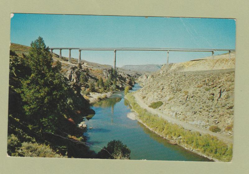 Gunnison River Bridge Post Card Scenic Colorado