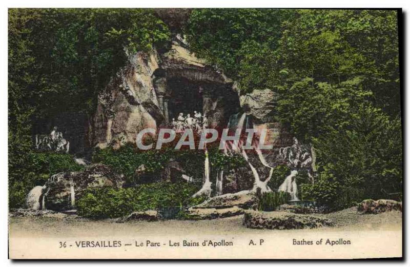 Old Postcard Versailles Park Les Bains d & # 39Apollon