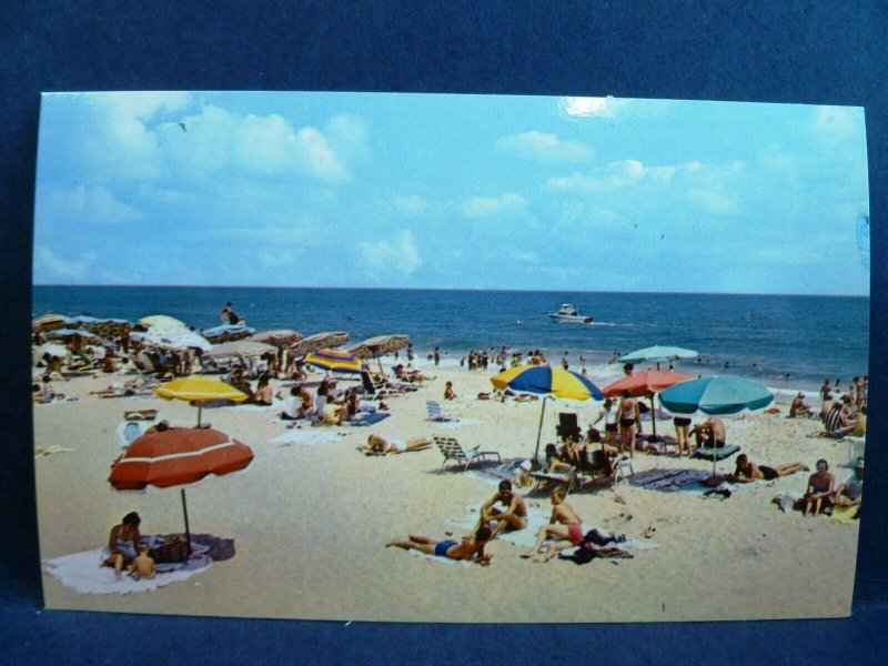 Postcard DE Rehoboth Beach - Summer Scene on the Beach