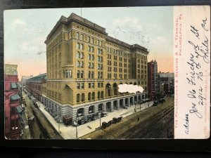 Vintage Postcard 1907 The Philadelphia & Reading Railroad Term Philadelphia PA 