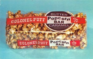 Baltimore MD Colonial Puff Butter Caramel Popcorn Bar Advertising Postcard