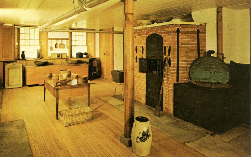 MA - Pittsfield. Hancock Shaker Village. Cook Room (Interior)