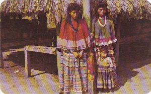 Seminole Indian Maids and Child  At Musa Isla Miami Florida