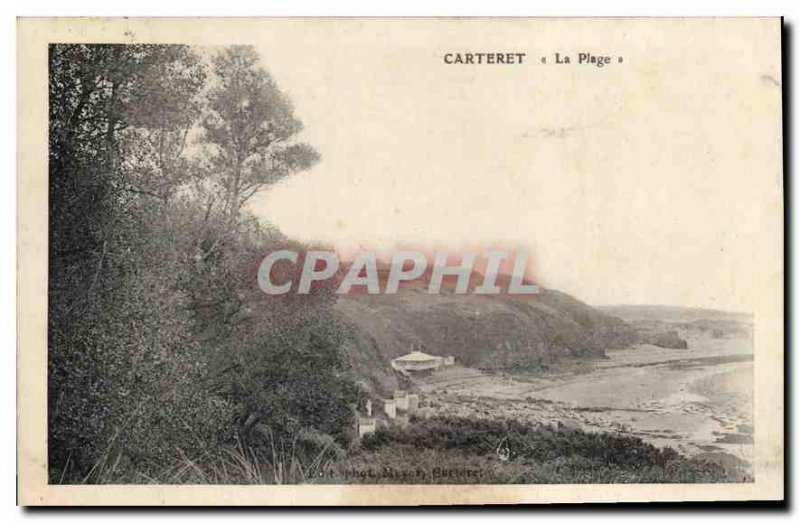 Old Postcard The Carteret Beach