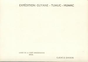 brazil Guiana Expedition Tumuc-Humac, Liana Amazones (1950s) RPPC