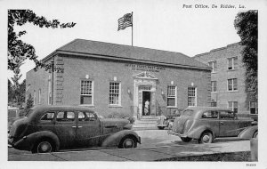 J78/ De Ridder Louisiana Postcard c1940s U.S. Post Office Building 56