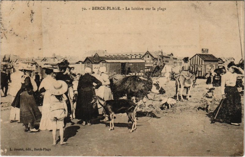 CPA BERCK-PLAGE - La laitiere sur la Plae (117105)