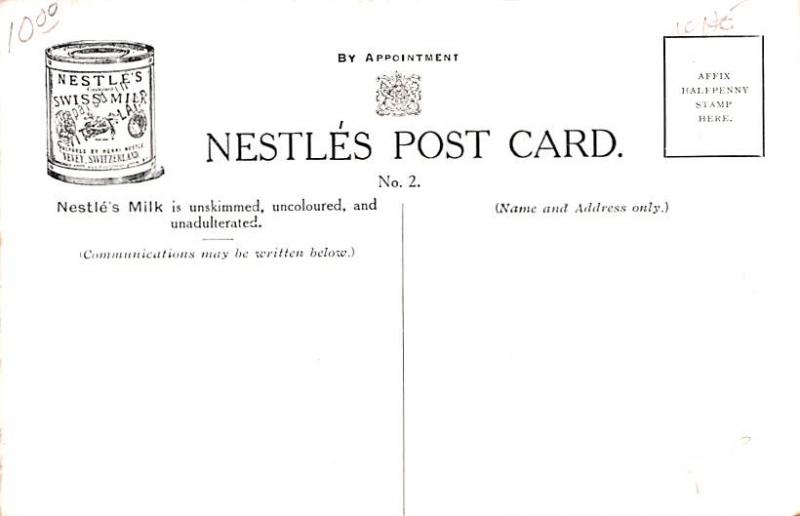 Nestle's Milk Advertising Unused 