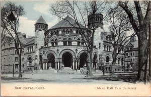 Postcard Osborn Hall at Yale University in New Haven, Connecticut