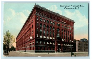 1913 Outdoor View Government Printing Office, Washington D.C. Antique Postcard