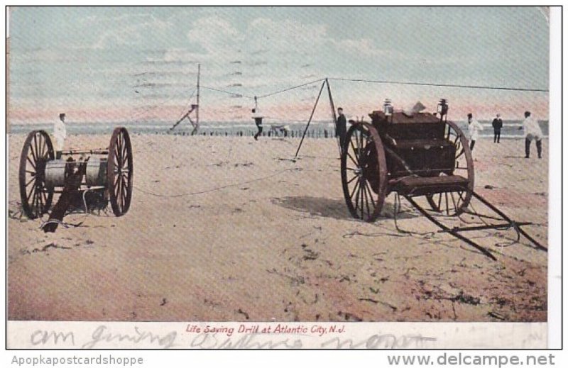 New Jersey Atlantic City Life Saving Drill 1917