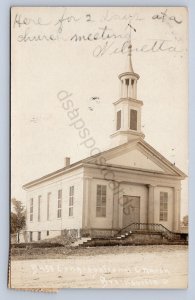 J87/ Brecksville Ohio RPPC Postcard c10 Congregational Church Leiter 1048