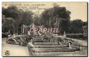 Old Postcard Saint Cloud Park Grandes Eaux