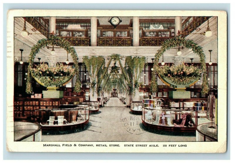 C. 1910 Marshall Field Department Store Inside View Chicago, IL Postcard F58 