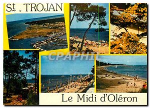 Modern Postcard Ile d'Oleron Saint Trojan Its beaches port the train