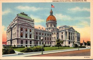 Indiana Indianapolis State Capitol Building 1951 Curteich