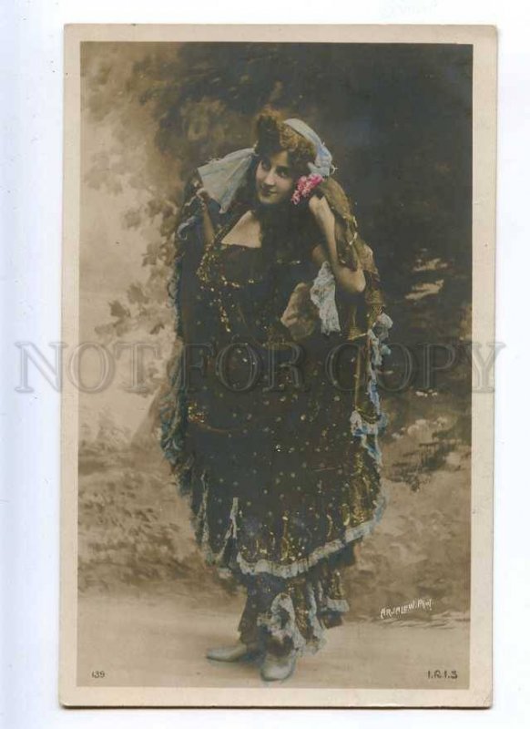 215775 Gypsy DANCER French Theatre Vintage ARJALEW PHOTO IRIS